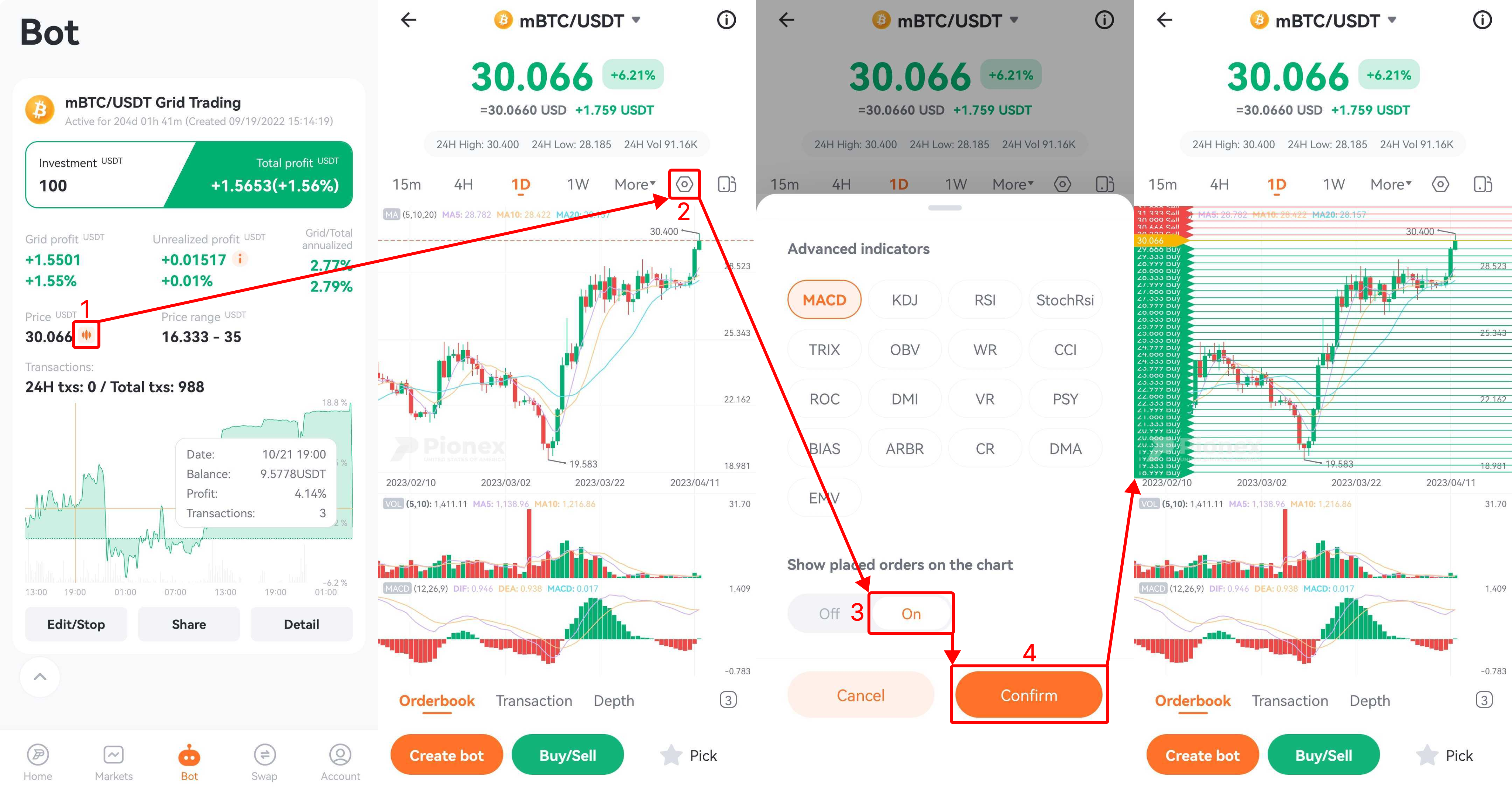 How to enable grid lines on charts – Pionex US Help Center