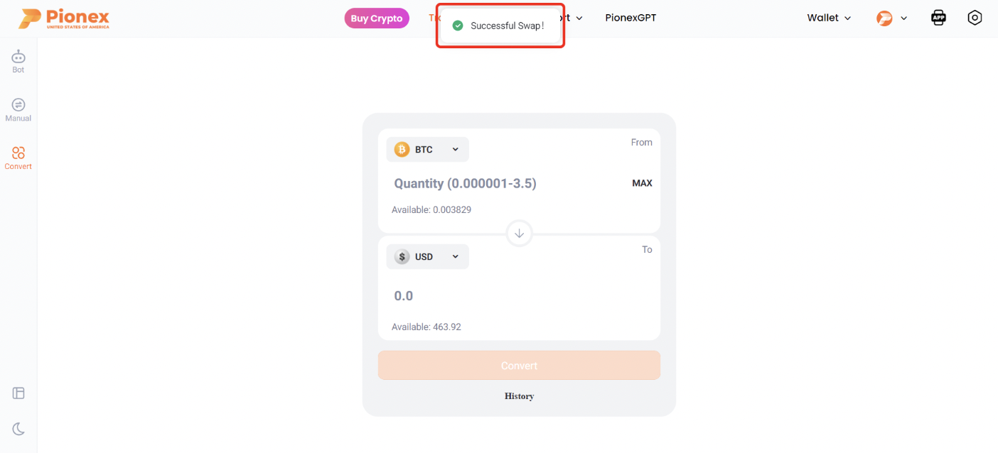How to Buy, Sell, & Convert Crypto – Pionex US Help Center